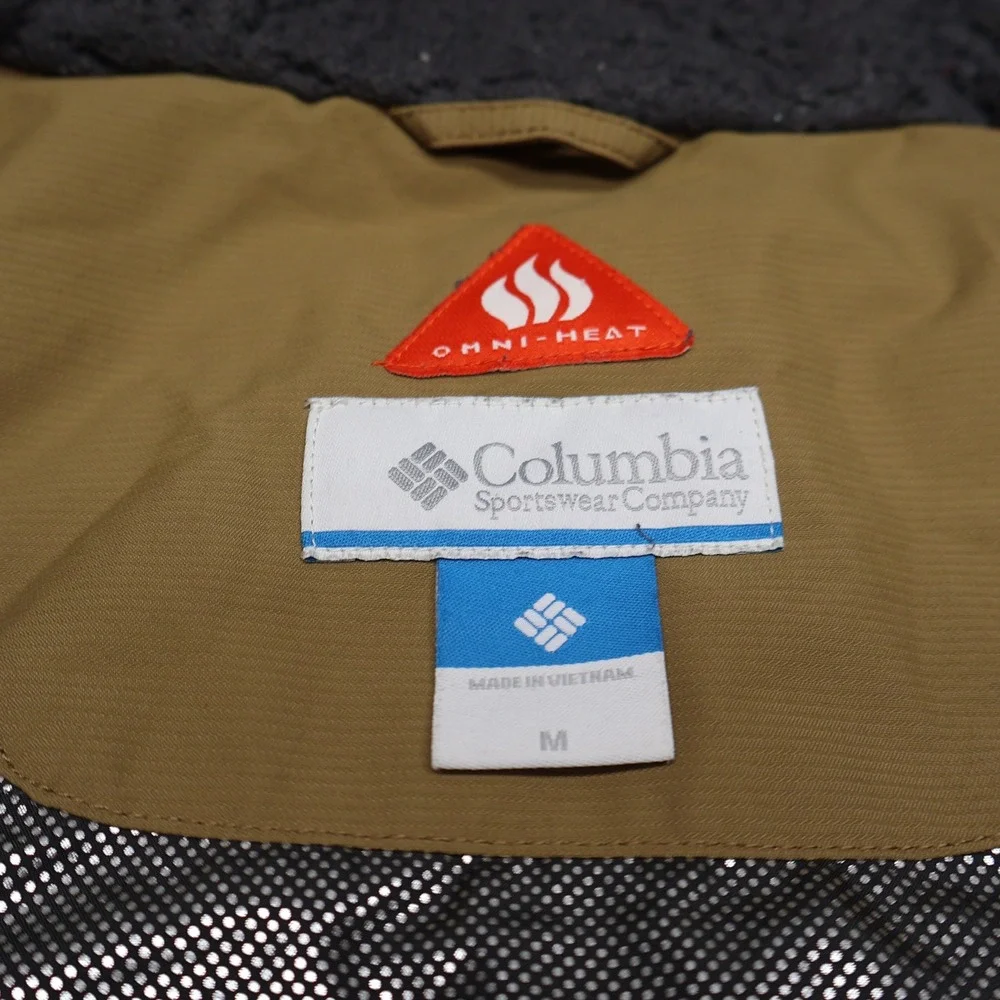 Columbia Jacket Women Medium Brown Carson Pass II Omni-Heat Insulated Belt Parka